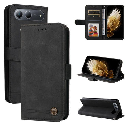 Skin Feel Life Tree Metal Button Leather Phone Case, For Tecno Spark 40 5G / Spark Go 5G 2025, For Tecno Spark 40C, For Tecno Pova 7 Pro 5G, For Tecno Pova 7 5G, For Tecno Spark 40 Pro+ 4G, For Tecno Spark 40 Pro  4G, For Tecno Spark 40 4G             ...