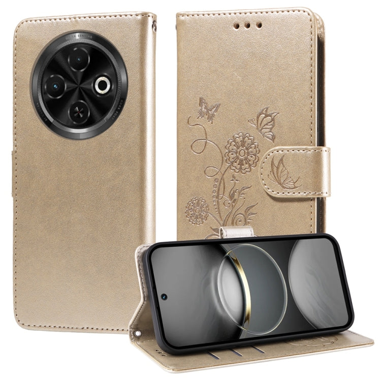 Embossed Butterfly Flowers Leather Phone Case, For Tecno Spark 40 5G / Spark Go 5G 2025, For Tecno Spark 40C, For Tecno Pova 7 Pro 5G, For Tecno Pova 7 5G, For Tecno Spark 40 Pro+ 4G, For Tecno Spark 40 Pro  4G, For Tecno Spark 40 4G                   ...