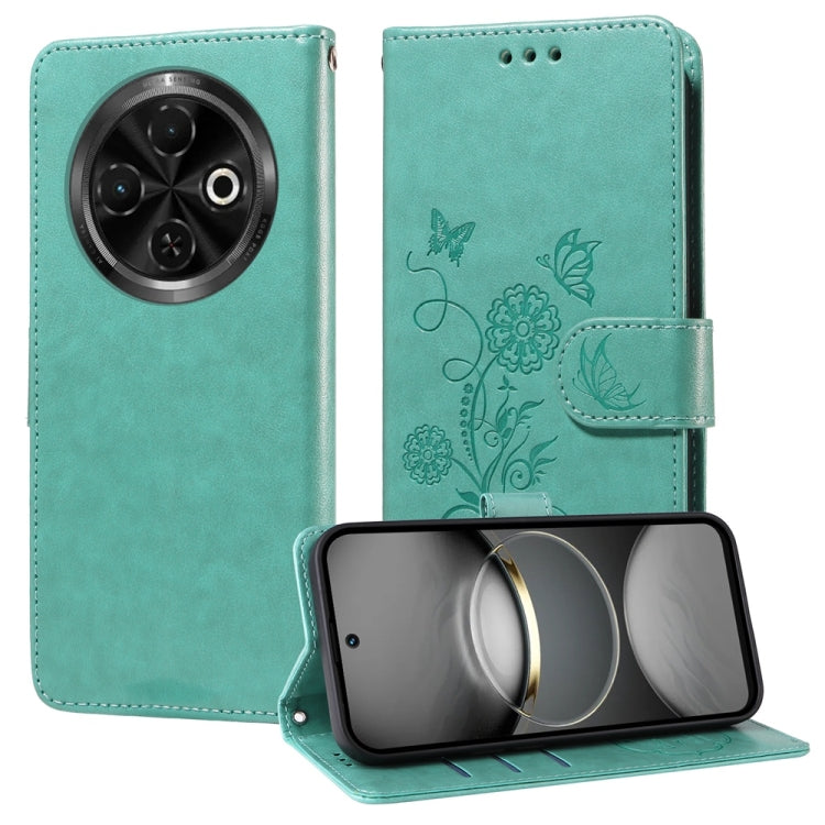 Embossed Butterfly Flowers Leather Phone Case, For Tecno Spark 40 5G / Spark Go 5G 2025, For Tecno Spark 40C, For Tecno Pova 7 Pro 5G, For Tecno Pova 7 5G, For Tecno Spark 40 Pro+ 4G, For Tecno Spark 40 Pro  4G, For Tecno Spark 40 4G                   ...