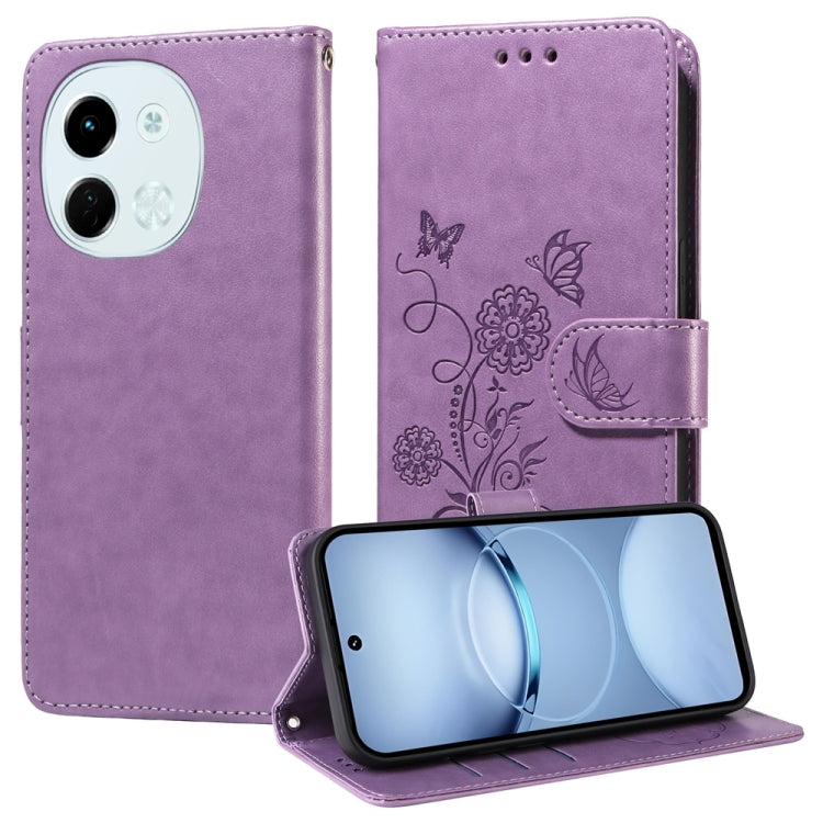 Embossed Butterfly Flowers Leather Phone Case, For Tecno Spark 40 5G / Spark Go 5G 2025, For Tecno Spark 40C, For Tecno Pova 7 Pro 5G, For Tecno Pova 7 5G, For Tecno Spark 40 Pro+ 4G, For Tecno Spark 40 Pro  4G, For Tecno Spark 40 4G                   ...