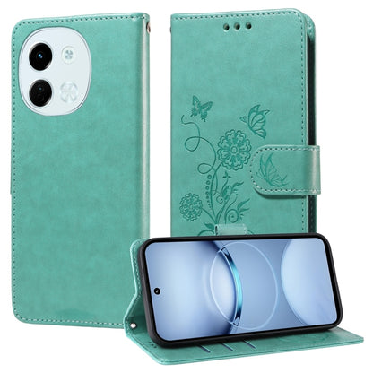 Embossed Butterfly Flowers Leather Phone Case, For Tecno Spark 40 5G / Spark Go 5G 2025, For Tecno Spark 40C, For Tecno Pova 7 Pro 5G, For Tecno Pova 7 5G, For Tecno Spark 40 Pro+ 4G, For Tecno Spark 40 Pro  4G, For Tecno Spark 40 4G                   ...