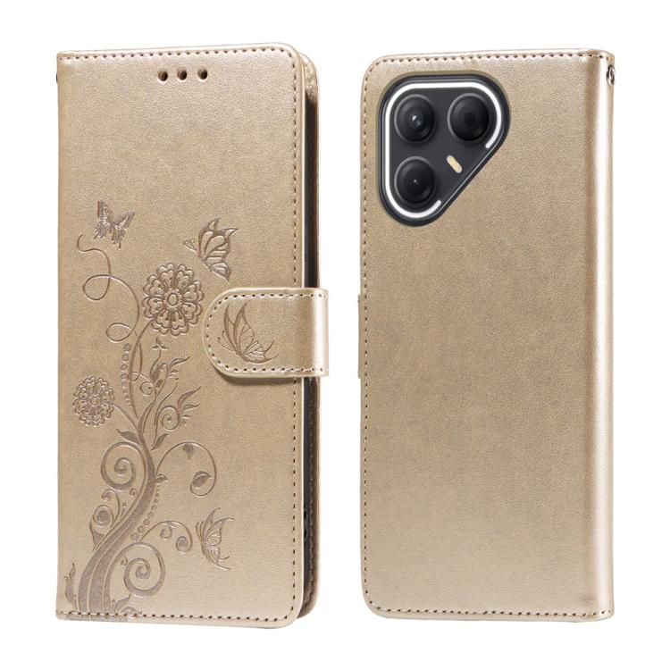 Embossed Butterfly Flowers Leather Phone Case, For Tecno Spark 40 5G / Spark Go 5G 2025, For Tecno Spark 40C, For Tecno Pova 7 Pro 5G, For Tecno Pova 7 5G, For Tecno Spark 40 Pro+ 4G, For Tecno Spark 40 Pro  4G, For Tecno Spark 40 4G                   ...