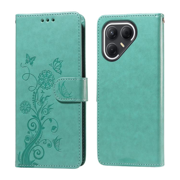 Embossed Butterfly Flowers Leather Phone Case, For Tecno Spark 40 5G / Spark Go 5G 2025, For Tecno Spark 40C, For Tecno Pova 7 Pro 5G, For Tecno Pova 7 5G, For Tecno Spark 40 Pro+ 4G, For Tecno Spark 40 Pro  4G, For Tecno Spark 40 4G                   ...