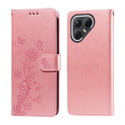 Embossed Butterfly Flowers Leather Phone Case, For Tecno Spark 40 5G / Spark Go 5G 2025, For Tecno Spark 40C, For Tecno Pova 7 Pro 5G, For Tecno Pova 7 5G, For Tecno Spark 40 Pro+ 4G, For Tecno Spark 40 Pro  4G, For Tecno Spark 40 4G                   ...