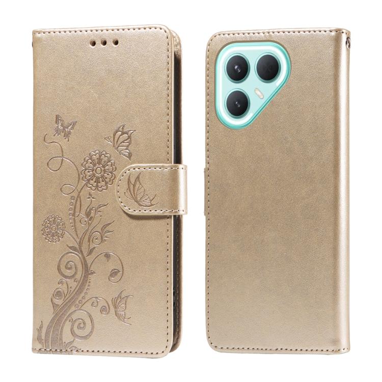 Embossed Butterfly Flowers Leather Phone Case, For Tecno Spark 40 5G / Spark Go 5G 2025, For Tecno Spark 40C, For Tecno Pova 7 Pro 5G, For Tecno Pova 7 5G, For Tecno Spark 40 Pro+ 4G, For Tecno Spark 40 Pro  4G, For Tecno Spark 40 4G                   ...