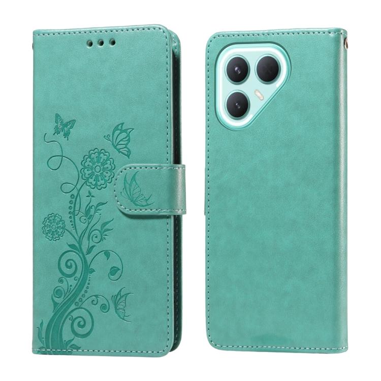 Embossed Butterfly Flowers Leather Phone Case, For Tecno Spark 40 5G / Spark Go 5G 2025, For Tecno Spark 40C, For Tecno Pova 7 Pro 5G, For Tecno Pova 7 5G, For Tecno Spark 40 Pro+ 4G, For Tecno Spark 40 Pro  4G, For Tecno Spark 40 4G                   ...