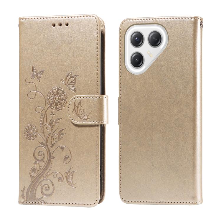 Embossed Butterfly Flowers Leather Phone Case, For Tecno Spark 40 5G / Spark Go 5G 2025, For Tecno Spark 40C, For Tecno Pova 7 Pro 5G, For Tecno Pova 7 5G, For Tecno Spark 40 Pro+ 4G, For Tecno Spark 40 Pro  4G, For Tecno Spark 40 4G                   ...