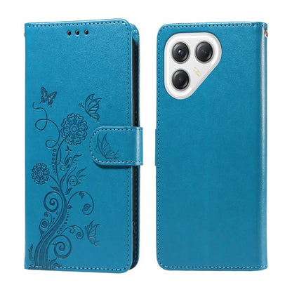 Embossed Butterfly Flowers Leather Phone Case, For Tecno Spark 40 5G / Spark Go 5G 2025, For Tecno Spark 40C, For Tecno Pova 7 Pro 5G, For Tecno Pova 7 5G, For Tecno Spark 40 Pro+ 4G, For Tecno Spark 40 Pro  4G, For Tecno Spark 40 4G                   ...