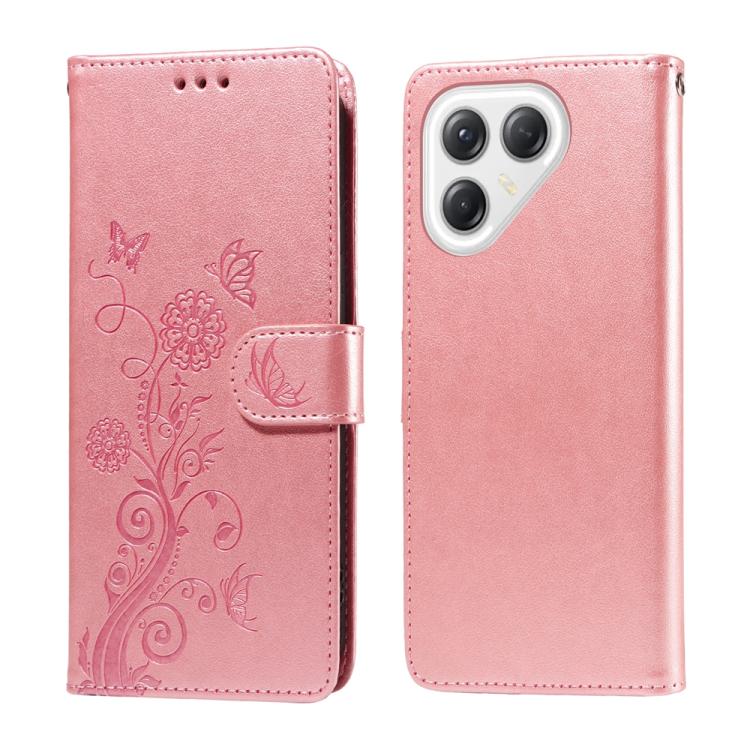 Embossed Butterfly Flowers Leather Phone Case, For Tecno Spark 40 5G / Spark Go 5G 2025, For Tecno Spark 40C, For Tecno Pova 7 Pro 5G, For Tecno Pova 7 5G, For Tecno Spark 40 Pro+ 4G, For Tecno Spark 40 Pro  4G, For Tecno Spark 40 4G                   ...