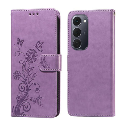 Embossed Butterfly Flowers Leather Phone Case, For Tecno Spark 40 5G / Spark Go 5G 2025, For Tecno Spark 40C, For Tecno Pova 7 Pro 5G, For Tecno Pova 7 5G, For Tecno Spark 40 Pro+ 4G, For Tecno Spark 40 Pro  4G, For Tecno Spark 40 4G                   ...