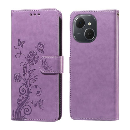 Embossed Butterfly Flowers Leather Phone Case, For Tecno Spark 40 5G / Spark Go 5G 2025, For Tecno Spark 40C, For Tecno Pova 7 Pro 5G, For Tecno Pova 7 5G, For Tecno Spark 40 Pro+ 4G, For Tecno Spark 40 Pro  4G, For Tecno Spark 40 4G                   ...