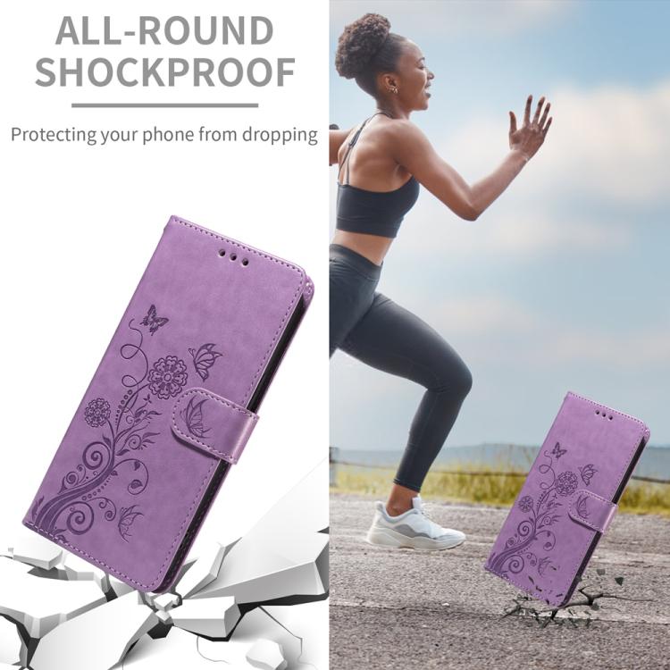Embossed Butterfly Flowers Leather Phone Case, For Tecno Spark 40 5G / Spark Go 5G 2025, For Tecno Spark 40C, For Tecno Pova 7 Pro 5G, For Tecno Pova 7 5G, For Tecno Spark 40 Pro+ 4G, For Tecno Spark 40 Pro  4G, For Tecno Spark 40 4G                   ...