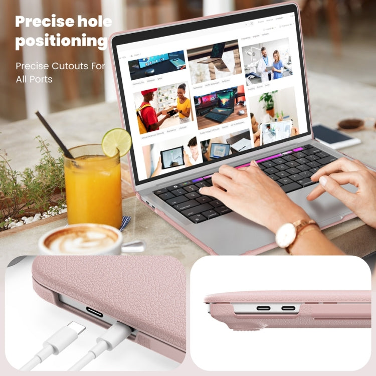 Business Magnetic Holder PC + PU Laptop Protective Case