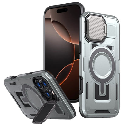 Shield Frame Holder MagSafe Phone Case, For iPhone 17e / 16e, For iPhone 17 Pro Max, For iPhone 17 Pro, For iPhone 16 Pro Max, For iPhone 16 Pro, For iPhone 16 Plus, For iPhone 16, For iPhone 15 Pro Max, For iPhone 15 Pro, For iPhone 15 Plus           ...