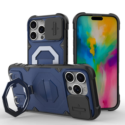 Camera Shield Armor MagSafe Holder Phone Case with Strap, For iPhone 18 Pro / 17 Pro, For iPhone 18 Pro Max / 17 Pro Max, For iPhone 17, For iPhone 17 Air, For iPhone 16 Pro Max, For iPhone 16 Pro, For iPhone 16 Plus, For iPhone 16, For iPhone 15 Pro M...