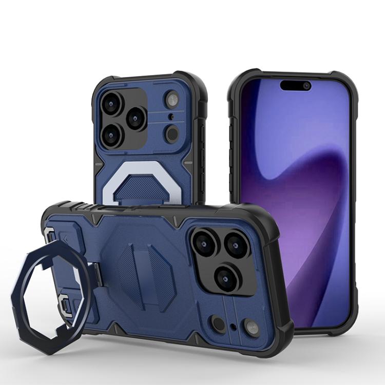 Camera Shield Armor MagSafe Holder Phone Case with Strap, For iPhone 18 Pro / 17 Pro, For iPhone 18 Pro Max / 17 Pro Max, For iPhone 17, For iPhone 17 Air, For iPhone 16 Pro Max, For iPhone 16 Pro, For iPhone 16 Plus, For iPhone 16, For iPhone 15 Pro M...