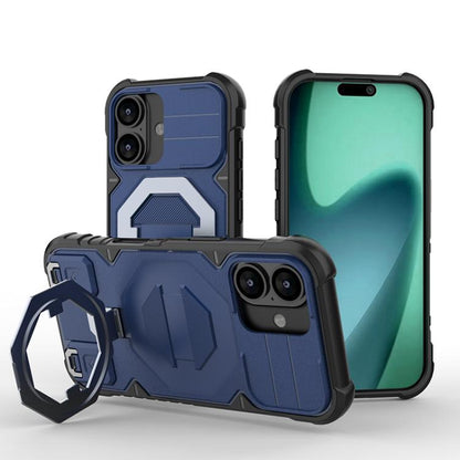 Camera Shield Armor MagSafe Holder Phone Case with Strap, For iPhone 18 Pro / 17 Pro, For iPhone 18 Pro Max / 17 Pro Max, For iPhone 17, For iPhone 17 Air, For iPhone 16 Pro Max, For iPhone 16 Pro, For iPhone 16 Plus, For iPhone 16, For iPhone 15 Pro M...