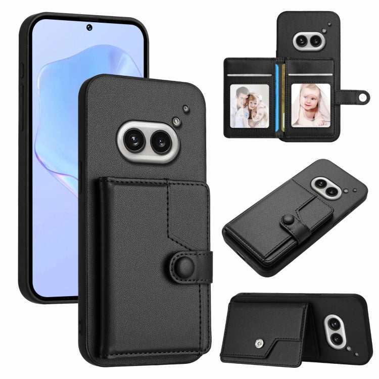 Button Card Bag RFID Anti-theft Phone Case, For Nothing CMF Phone 2 Pro, For Nothing Phone 3a, For Nothing Phone 3a Pro, For Nothing CMF Phone 1, For Nothing Phone 2a