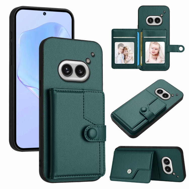 Button Card Bag RFID Anti-theft Phone Case, For Nothing CMF Phone 2 Pro, For Nothing Phone 3a, For Nothing Phone 3a Pro, For Nothing CMF Phone 1, For Nothing Phone 2a