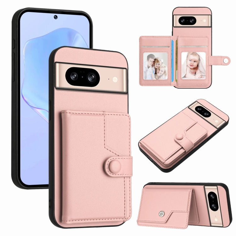 Button Card Bag RFID Anti-theft Phone Case, For Google Pixel 10 Pro XL, For Google Pixel 10 / 10 Pro, For Google Pixel 9 Pro, For Google Pixel 9, For Google Pixel 8a, For Google Pixel 8 Pro, For Google Pixel 8