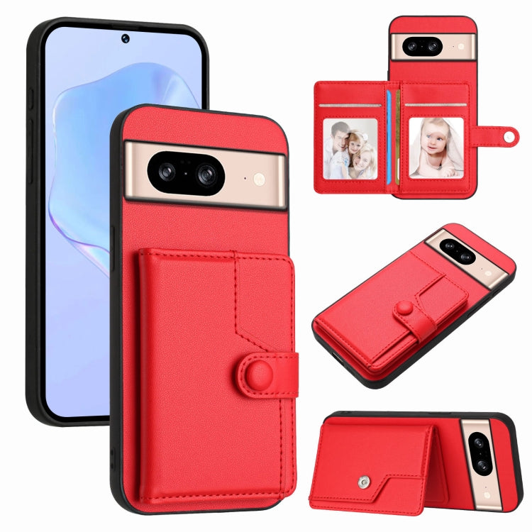 Button Card Bag RFID Anti-theft Phone Case, For Google Pixel 10 Pro XL, For Google Pixel 10 / 10 Pro, For Google Pixel 9 Pro, For Google Pixel 9, For Google Pixel 8a, For Google Pixel 8 Pro, For Google Pixel 8