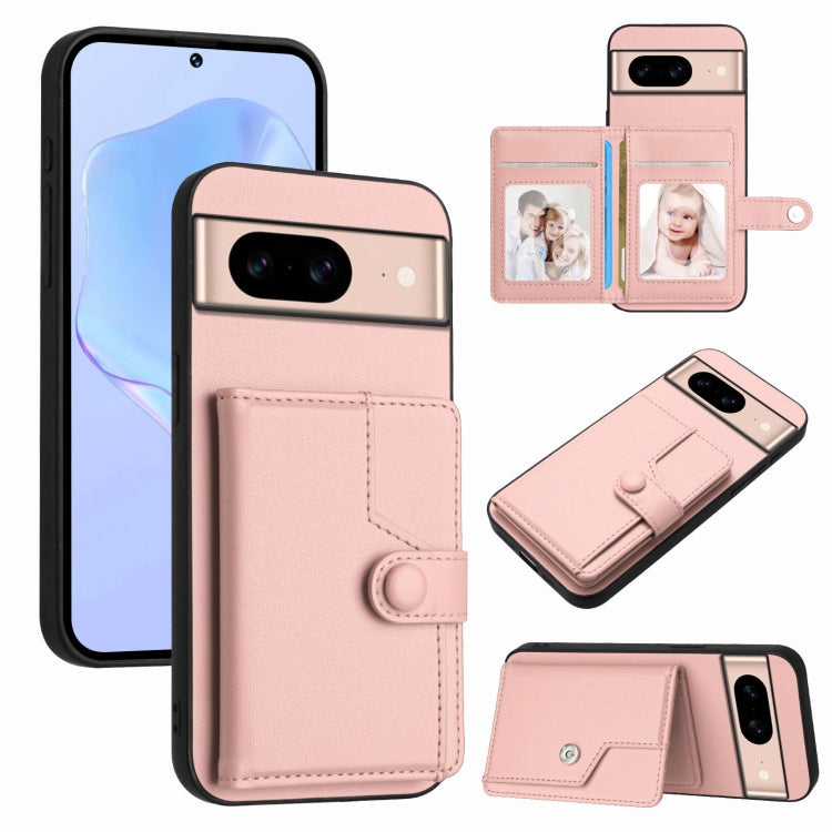 Button Card Bag RFID Anti-theft Phone Case, For Google Pixel 10 Pro XL, For Google Pixel 10 / 10 Pro, For Google Pixel 9 Pro, For Google Pixel 9, For Google Pixel 8a, For Google Pixel 8 Pro, For Google Pixel 8