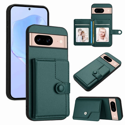 Button Card Bag RFID Anti-theft Phone Case, For Google Pixel 10 Pro XL, For Google Pixel 10 / 10 Pro, For Google Pixel 9 Pro, For Google Pixel 9, For Google Pixel 8a, For Google Pixel 8 Pro, For Google Pixel 8