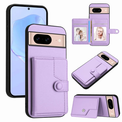 Button Card Bag RFID Anti-theft Phone Case, For Google Pixel 10 Pro XL, For Google Pixel 10 / 10 Pro, For Google Pixel 9 Pro, For Google Pixel 9, For Google Pixel 8a, For Google Pixel 8 Pro, For Google Pixel 8