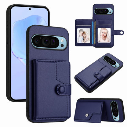 Button Card Bag RFID Anti-theft Phone Case, For Google Pixel 10 Pro XL, For Google Pixel 10 / 10 Pro, For Google Pixel 9 Pro, For Google Pixel 9, For Google Pixel 8a, For Google Pixel 8 Pro, For Google Pixel 8
