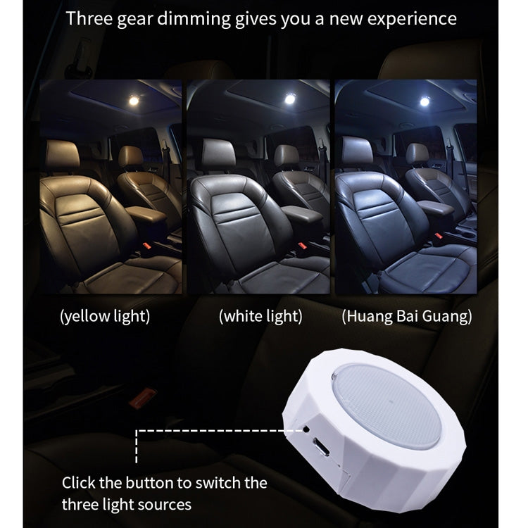 DC5V 1W USB Charging Car LED Reading Light, Z7(Black), Z7(White)