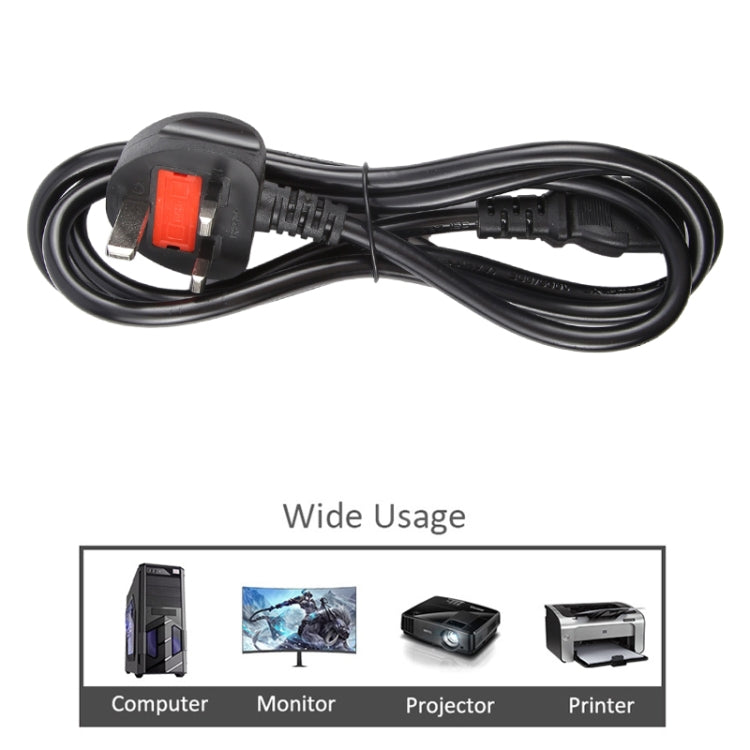 Big UK Plug Computer PC Power Cord 3 Pin Cable, 3m, 5m