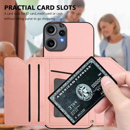 Skin Feel Four Card Slots Phone Case with Wrist Strap, For Nothing CMF Phone 2 Pro, For Nothing Phone 3a, For Nothing Phone 3a Pro, For Nothing CMF Phone 1, For Nothing Phone 2a