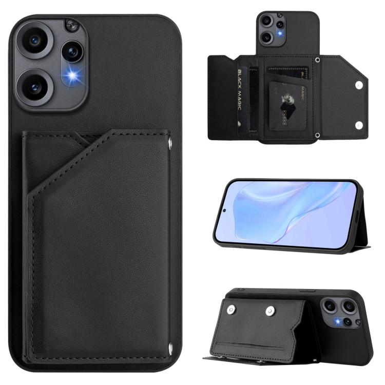 Skin Feel Four Card Slots Phone Case with Wrist Strap, For Nothing CMF Phone 2 Pro, For Nothing Phone 3a, For Nothing Phone 3a Pro, For Nothing CMF Phone 1, For Nothing Phone 2a