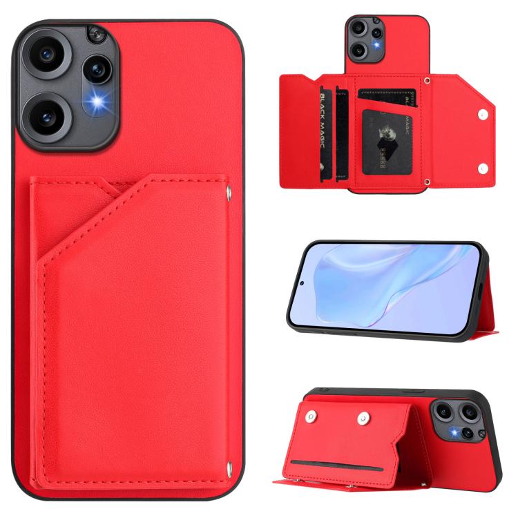 Skin Feel Four Card Slots Phone Case with Wrist Strap, For Nothing CMF Phone 2 Pro, For Nothing Phone 3a, For Nothing Phone 3a Pro, For Nothing CMF Phone 1, For Nothing Phone 2a