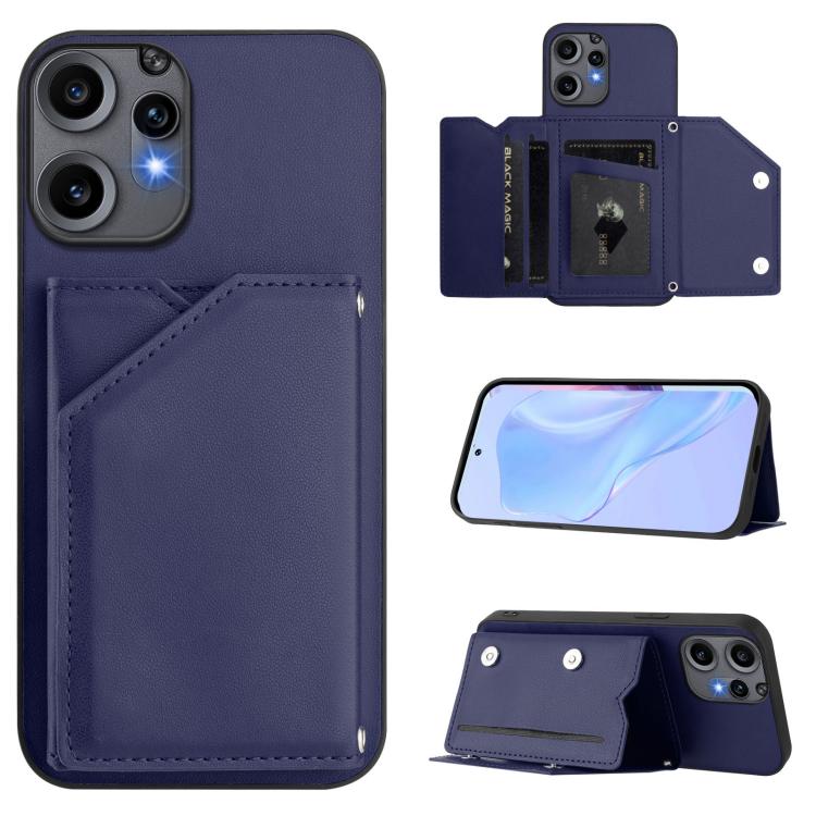 Skin Feel Four Card Slots Phone Case with Wrist Strap, For Nothing CMF Phone 2 Pro, For Nothing Phone 3a, For Nothing Phone 3a Pro, For Nothing CMF Phone 1, For Nothing Phone 2a