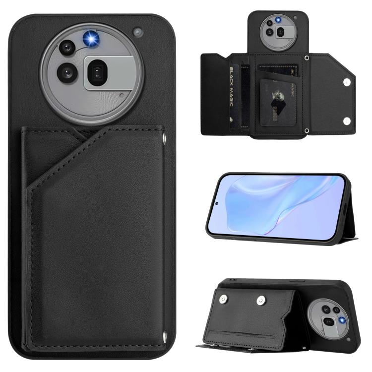 Skin Feel Four Card Slots Phone Case with Wrist Strap, For Nothing CMF Phone 2 Pro, For Nothing Phone 3a, For Nothing Phone 3a Pro, For Nothing CMF Phone 1, For Nothing Phone 2a