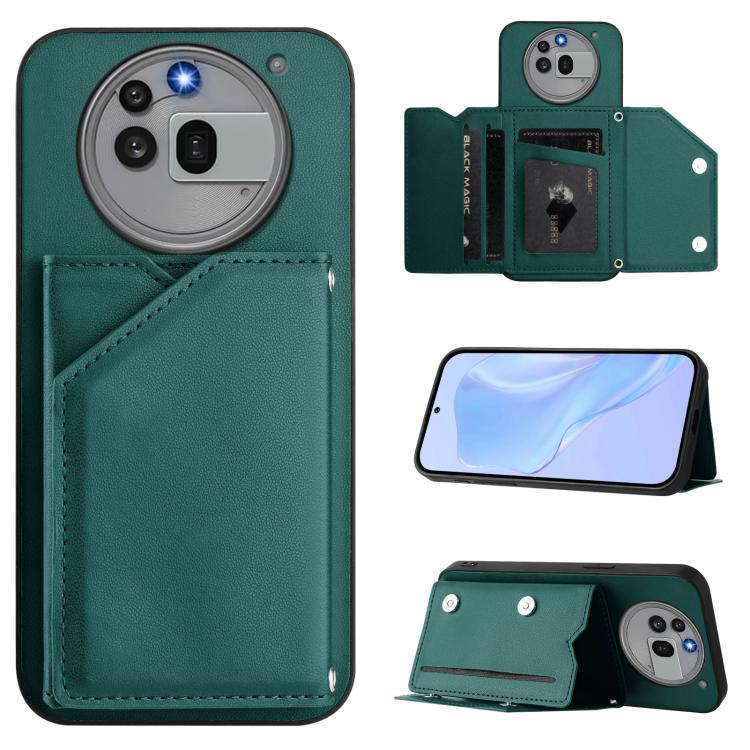 Skin Feel Four Card Slots Phone Case with Wrist Strap, For Nothing CMF Phone 2 Pro, For Nothing Phone 3a, For Nothing Phone 3a Pro, For Nothing CMF Phone 1, For Nothing Phone 2a
