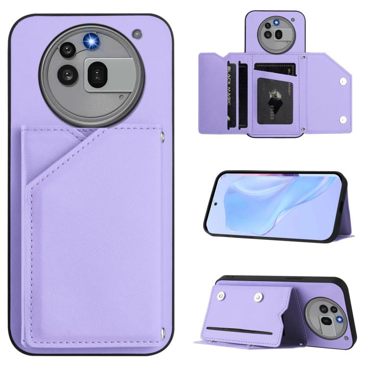 Skin Feel Four Card Slots Phone Case with Wrist Strap, For Nothing CMF Phone 2 Pro, For Nothing Phone 3a, For Nothing Phone 3a Pro, For Nothing CMF Phone 1, For Nothing Phone 2a
