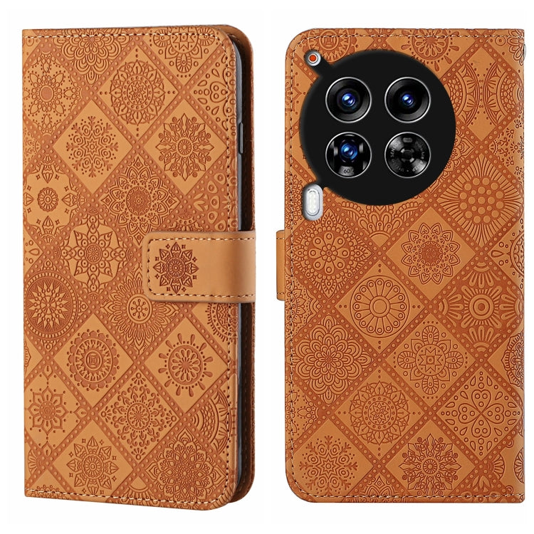 Ethnic Style Embossed Pattern Leather Phone Case, For Tecno Spark 30C, For Tecno Spark Go 1, For Tecno Pova 6 Neo, For Tecno Pova 6 / 6 Pro, For Tecno Camon 30 Pro 5G, For Tecno Camon 30 Premier, For Tecno Camon 30 4G / 5G, For Tecno Spark 20 Pro+     ...