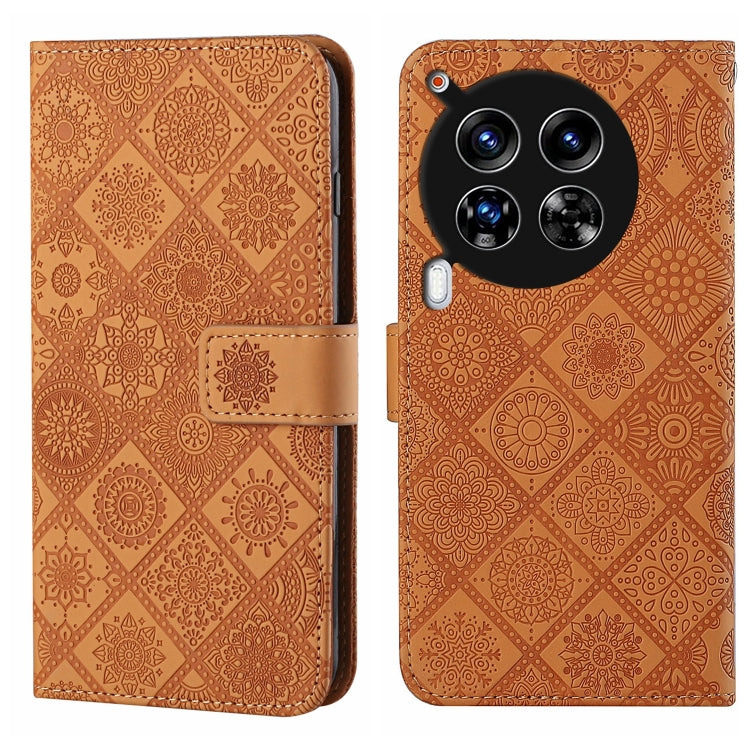 Ethnic Style Embossed Pattern Leather Phone Case, For Tecno Spark 30C, For Tecno Spark Go 1, For Tecno Pova 6 Neo, For Tecno Pova 6 / 6 Pro, For Tecno Camon 30 Pro 5G, For Tecno Camon 30 Premier, For Tecno Camon 30 4G / 5G, For Tecno Spark 20 Pro+     ...