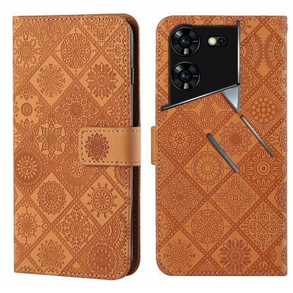 Ethnic Style Embossed Pattern Leather Phone Case, For Tecno Spark 30C, For Tecno Spark Go 1, For Tecno Pova 6 Neo, For Tecno Pova 6 / 6 Pro, For Tecno Camon 30 Pro 5G, For Tecno Camon 30 Premier, For Tecno Camon 30 4G / 5G, For Tecno Spark 20 Pro+     ...
