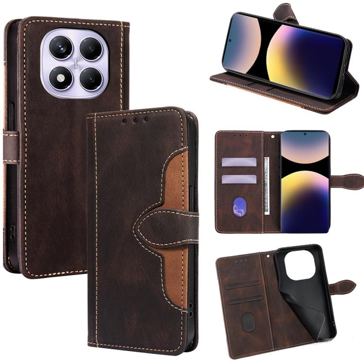 Skin Feel Magnetic Buckle Leather Phone Case, For Redmi A7 Pro 171mm / Poco C85x 5G, For Redmi Turbo 5 Max 5G / Poco X8 Pro Max 5G, For Redmi Turbo 5 5G / Poco X8 Pro 5G, For Redmi K90 Pro Max 5G / Poco F8 Ultra, For Redmi Note 15 Pro 4G Global 163.2mm...