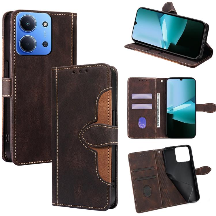 Skin Feel Magnetic Buckle Leather Phone Case, For Redmi A7 Pro 171mm / Poco C85x 5G, For Redmi Turbo 5 Max 5G / Poco X8 Pro Max 5G, For Redmi Turbo 5 5G / Poco X8 Pro 5G, For Redmi K90 Pro Max 5G / Poco F8 Ultra, For Redmi Note 15 Pro 4G Global 163.2mm...