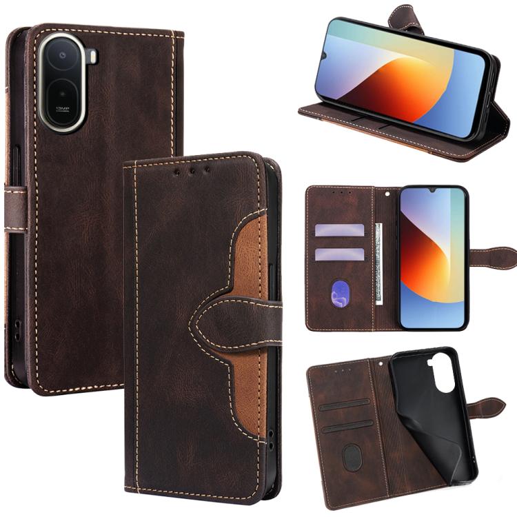 Skin Feel Magnetic Buckle Leather Phone Case, For Redmi A7 Pro 171mm / Poco C85x 5G, For Redmi Turbo 5 Max 5G / Poco X8 Pro Max 5G, For Redmi Turbo 5 5G / Poco X8 Pro 5G, For Redmi K90 Pro Max 5G / Poco F8 Ultra, For Redmi Note 15 Pro 4G Global 163.2mm...