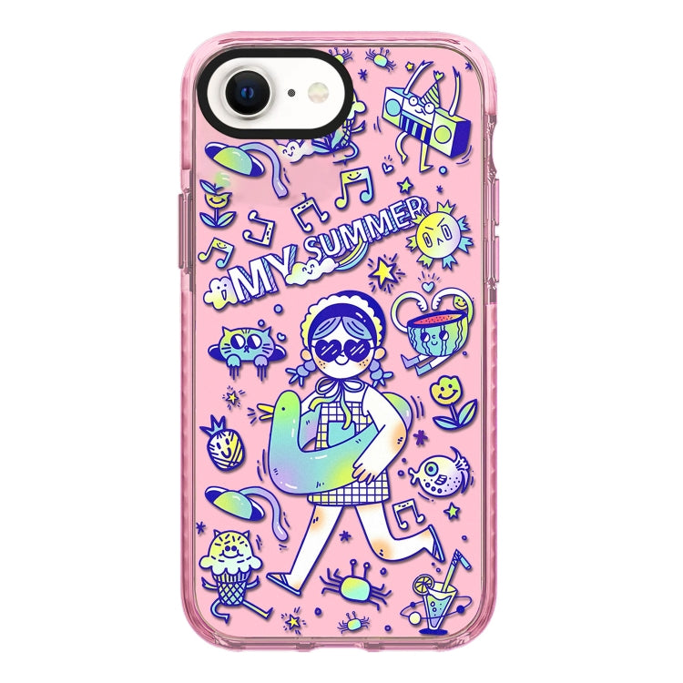 Simple Illustration Pattern Full Coverage Phone Case, For iPhone 7 / 8 / SE 2020 2022, For iPhone 13 Pro Max, For iPhone 13 Pro