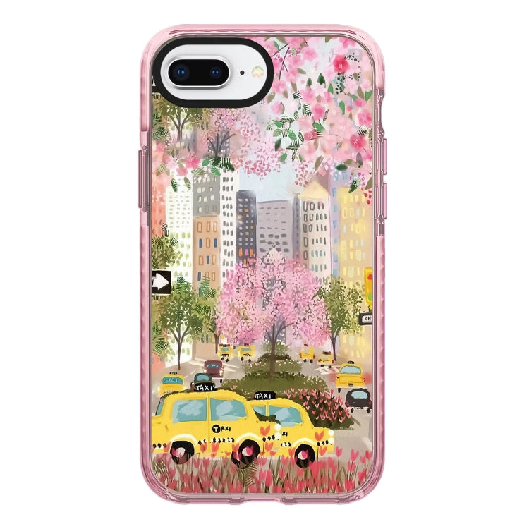 Simple Illustration Pattern Full Coverage Phone Case, For iPhone 7 Plus / 8 Plus