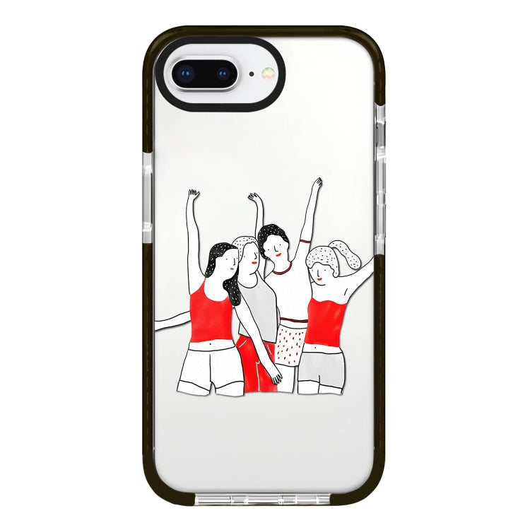 Simple Illustration Pattern Full Coverage Phone Case, For iPhone 7 Plus / 8 Plus