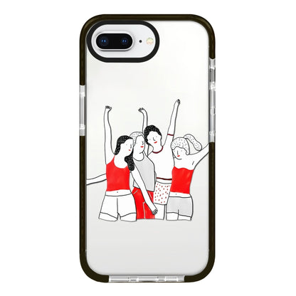 Simple Illustration Pattern Full Coverage Phone Case, For iPhone 7 Plus / 8 Plus