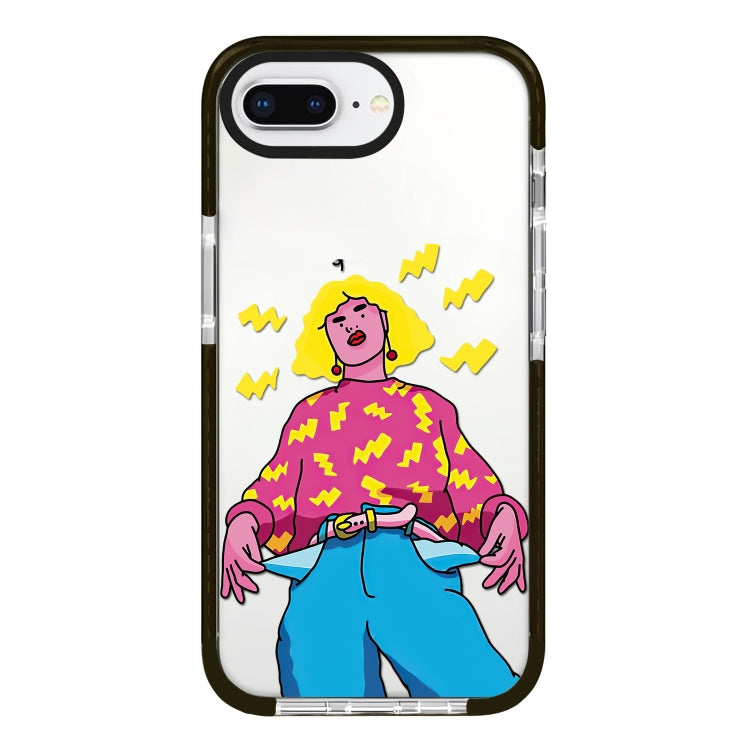 Simple Illustration Pattern Full Coverage Phone Case, For iPhone 7 Plus / 8 Plus
