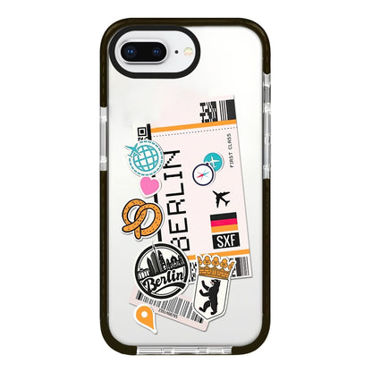 Simple Illustration Pattern Full Coverage Phone Case, For iPhone 7 Plus / 8 Plus